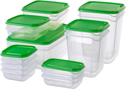 Food Storage Containers - Storage Box BPA-Free 17 Pieces Set with Lids – Freezable, Microwavable, Dishwasher Plastic Food Storage Containers