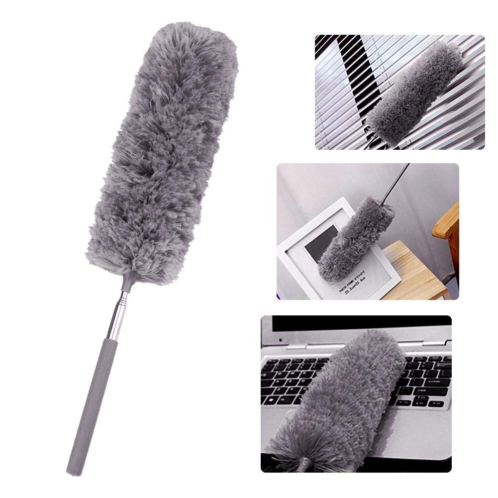 1PC Dust Brush?Adjustable Stretch Extend Microfiber Feather Duster Static Dusting Household Cleaning Brush Supplies
