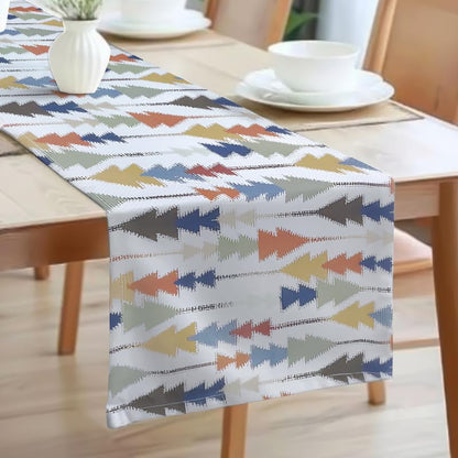 INTEX HOME Sofia Elegance Table Runner – Luxurious Linen Velvet – Design for Dining Room, Coffee Table & Decor – Ideal for Events & Ramadan – 45 x 135 cm – 1 Pc - Multicolour