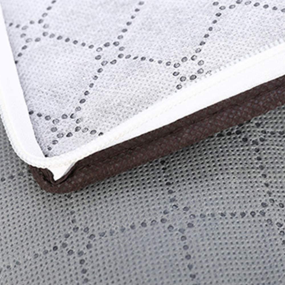 2 Pcs Storage Bag Foldable,Foldable Clothes Storage Bags,Collapsible Storage Bag Organizers,Space Saver Bags,Space Saves Clothes Foldable Clothes Storage Bags for Clothes (Horizontal Style- Grey)