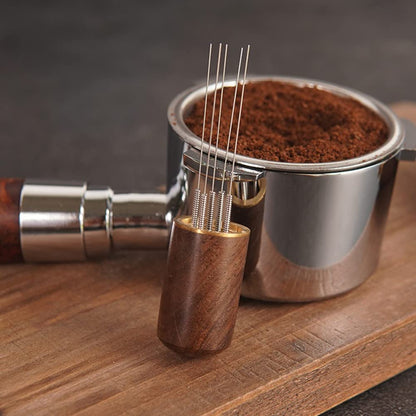 Bonace Coffee Tamper Stainless Steel Needles Espresso Powder Stirrrer Distributor Leveler WDT Tools Cafe Stirring Accessories B