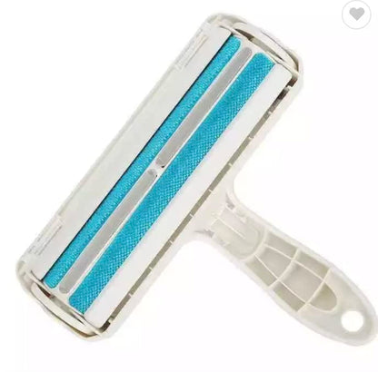 Reusable dog and cat hair remover, reusable dog and cat car hair remover, reusable dog and cat furniture hair remover (white and blue)