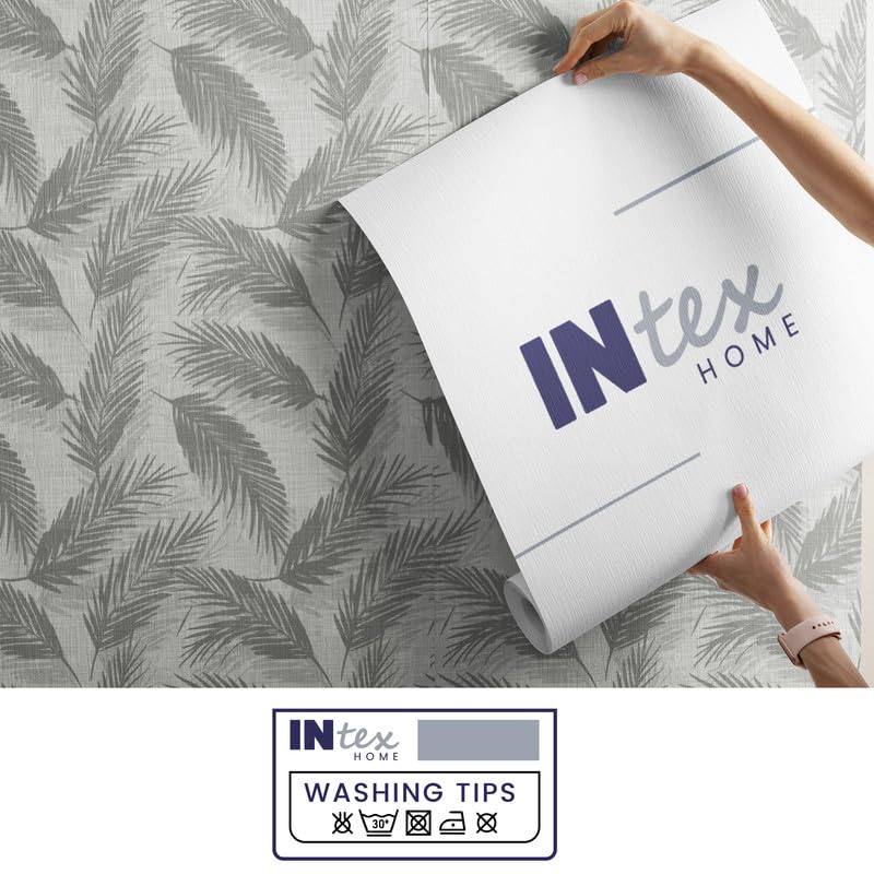 INTEX HOME Linen Velvet Cushion Set, Bella Leaf Pattern, Premium Soft Fabric, 40×40 cm, Turquoise, Elegant Living and Dining Room Decor, Comfortable and Durable Accent Pillows, 2 Pieces