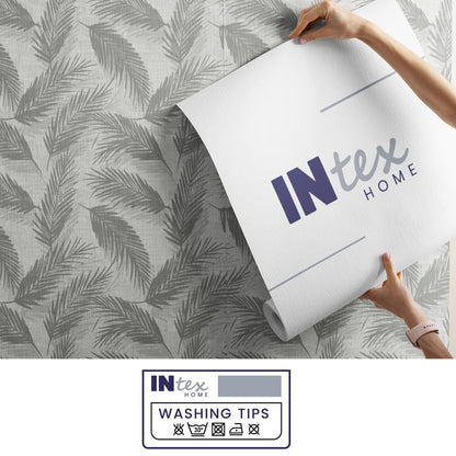 INTEX HOME Linen Velvet Cushion Set, Bella Leaf Pattern, Premium Soft Fabric, 40×40 cm, Turquoise, Elegant Living and Dining Room Decor, Comfortable and Durable Accent Pillows, 2 Pieces