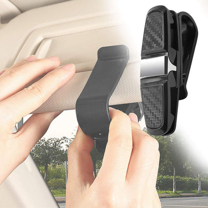 NA 2PCS Car Glasses Holder Car Sun Visor Sunglasses Holder with 180 Degree Rotational Ticket Card Clip Holder