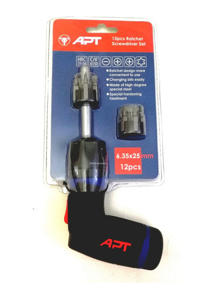 APT 13 pcs ratchet screwdriver set hand able to folder