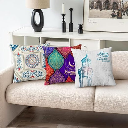 Throw Pillow Covers - Velvet Cushion Covers - Set of 3 -40 x 40 cm - Cover Only