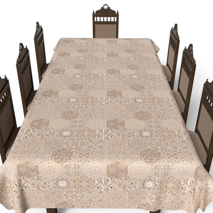 Islamic Unique Dano Waterproof Tablecloth, a Spillproof Rectangular Table Cover for Large Dining Tables, 140x300 cm, Multicolor, a Stain-Resistant Protector for Parties and Festive Gatherings