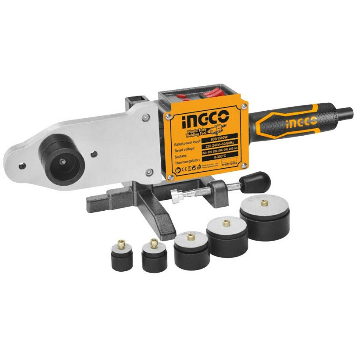 Polystyrene Ingco 1500w 6 Soldering Dies in Kit for Polypropelene Tubes