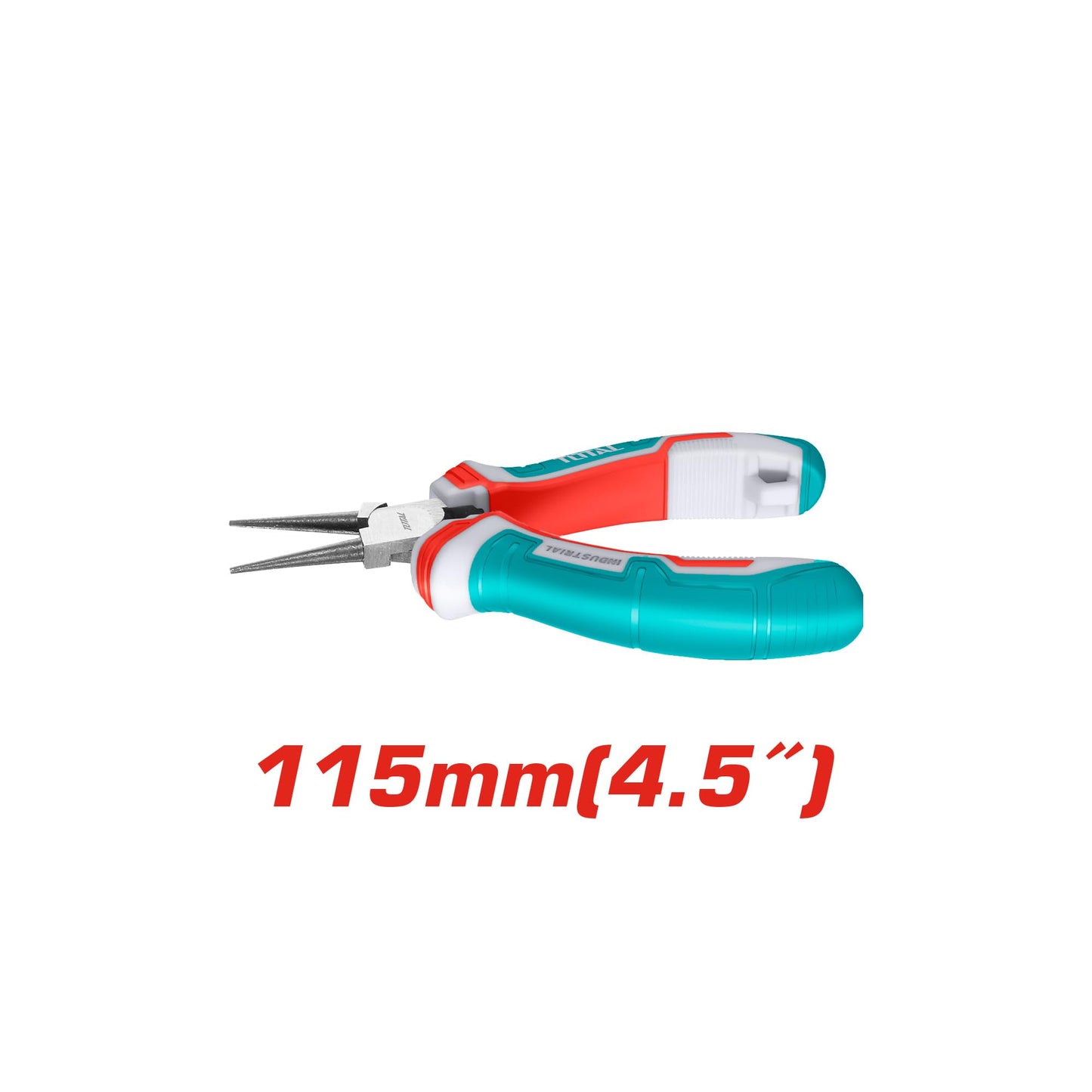 Total Tools - Mini Round Nose Pliers | 115 mm | Ideal for Jewellery | Compact and Versatile | Maximum Precision | Made in Chrome Vanadium | Bi-Material Handle