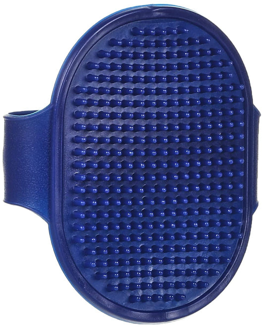 Rubber brush pet massage for dogs and cats - blue color