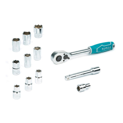 TOTAL 12 PCS 1/2 SOCKET SET (THT141121)