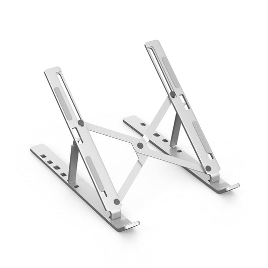 ZEPTRON Kotuday foldable portable aluminium laptop stand | desk stand with 6 level height adjustment | compatible for 11 inch/11.6'' /13.3 inches/14 inch/15 inch/15.6'' laptops notebooks