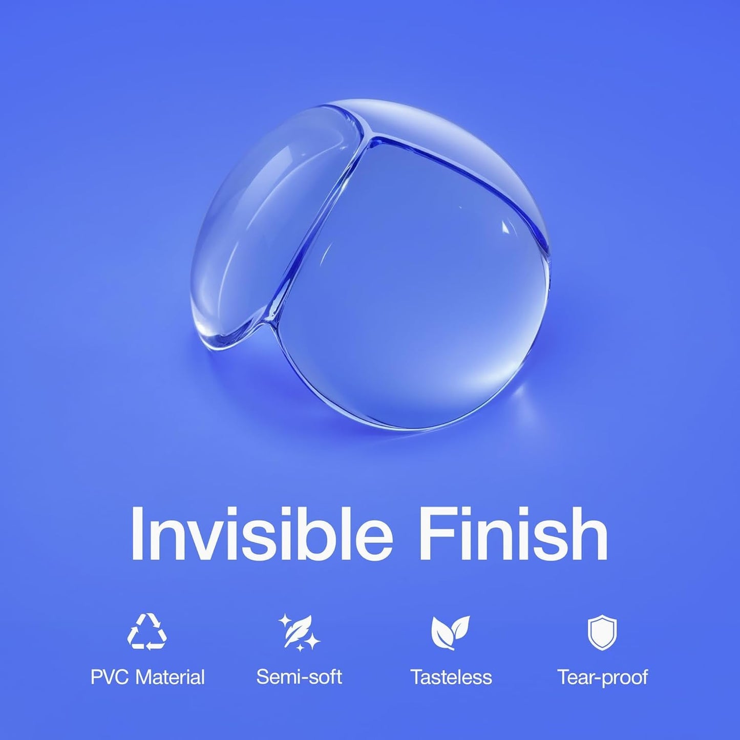 YMPIGOY LILBEE Corner Protector for Baby, Furniture Corner Guard & Edge Safety Bumpers -Baby Proof Cushion to Cover Sharp Furniture & Table Edges - Clear & Transparent - (12 Pack)