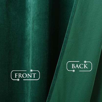 Elegant Velvet Curtains - Thermal Insulated Curtains for Living Room,steel Grommets - Light Blocking Shades - 2 panels