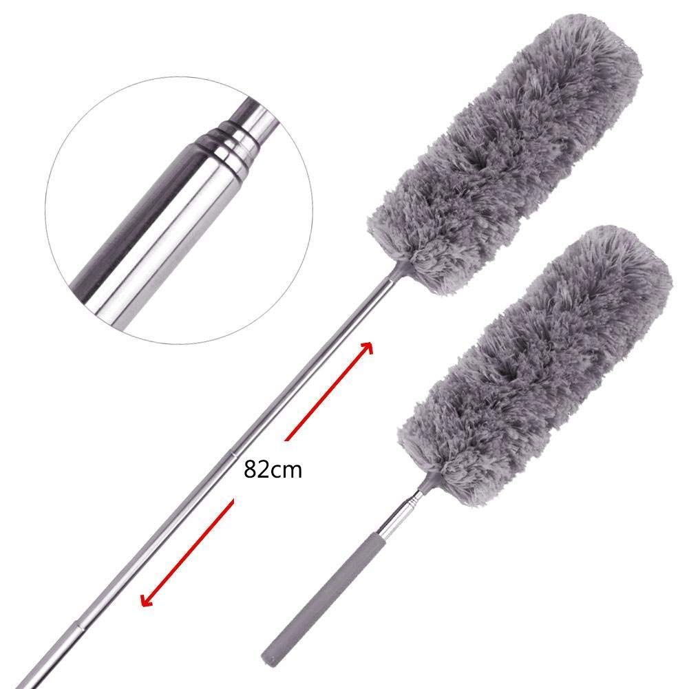 1PC Dust Brush?Adjustable Stretch Extend Microfiber Feather Duster Static Dusting Household Cleaning Brush Supplies