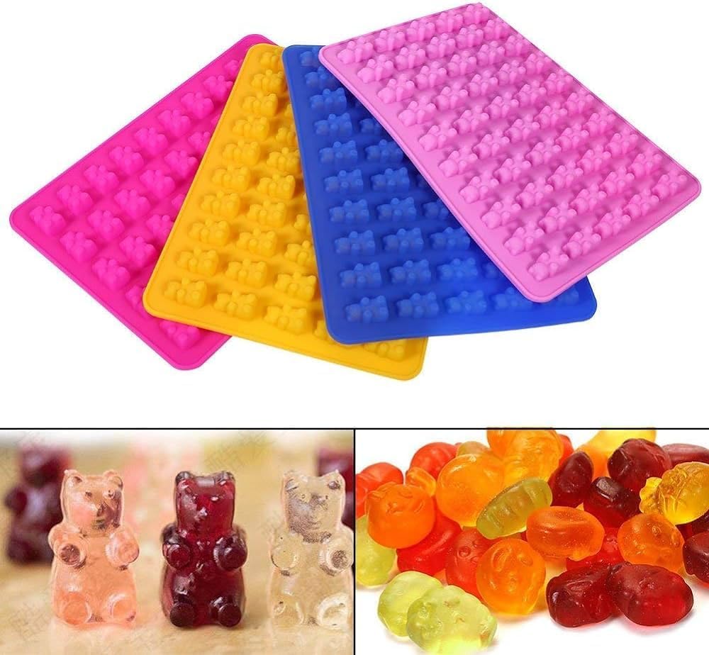 Plan A Silicone Mold Chocolate Jelly Candy Ice Mold Color Silicone Mold for Chocolate Jelly Ice Bear Candy Making Mold (3)