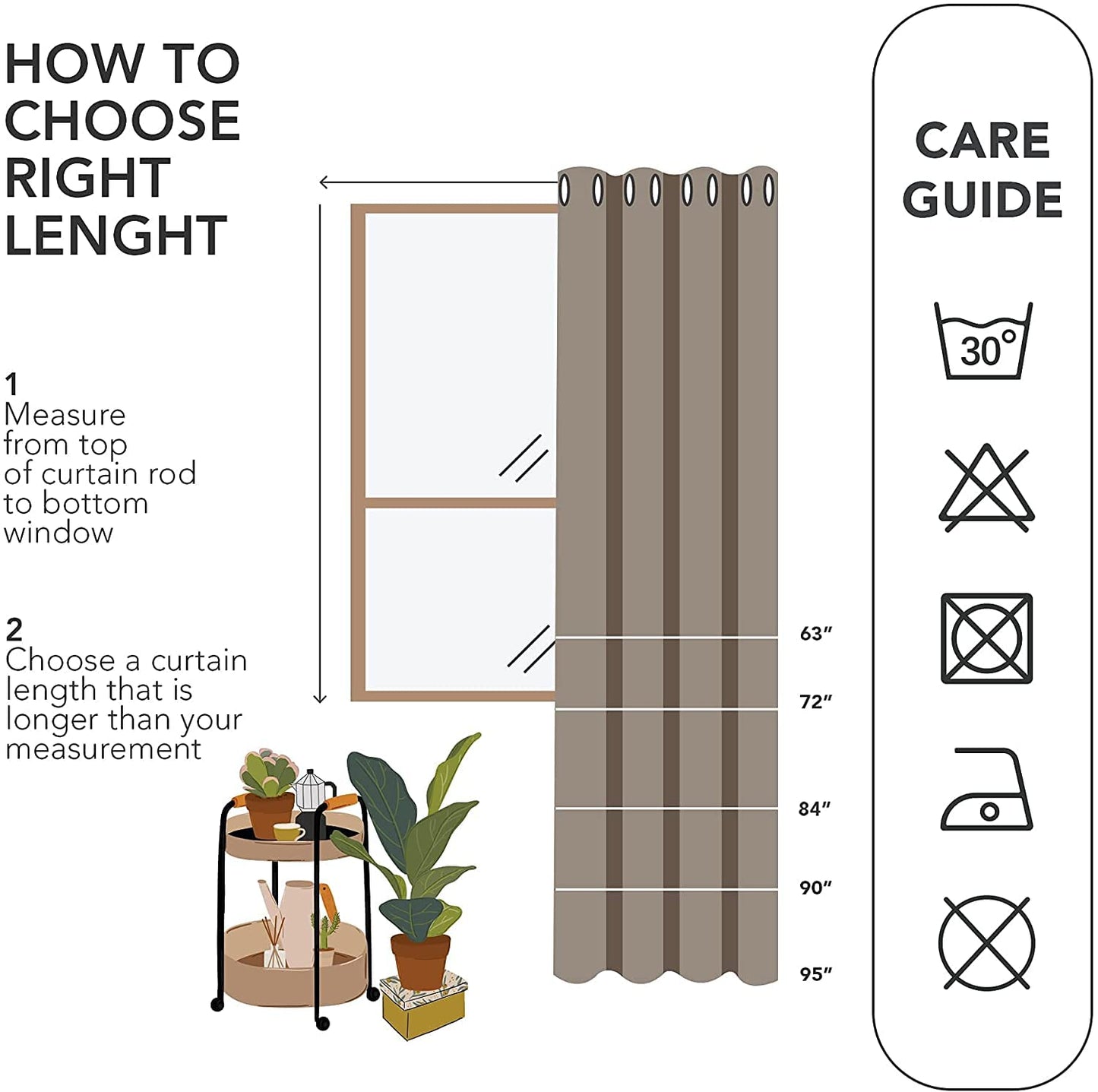 INtex CURTAINS HOUSE Linen Blackout curtains - 100% Blackout - sun zero - Fully Darkness for Room - thermal insulated fabric - silver steel Grommets - 1 Piece 150W X 260L CM Off White-Natural