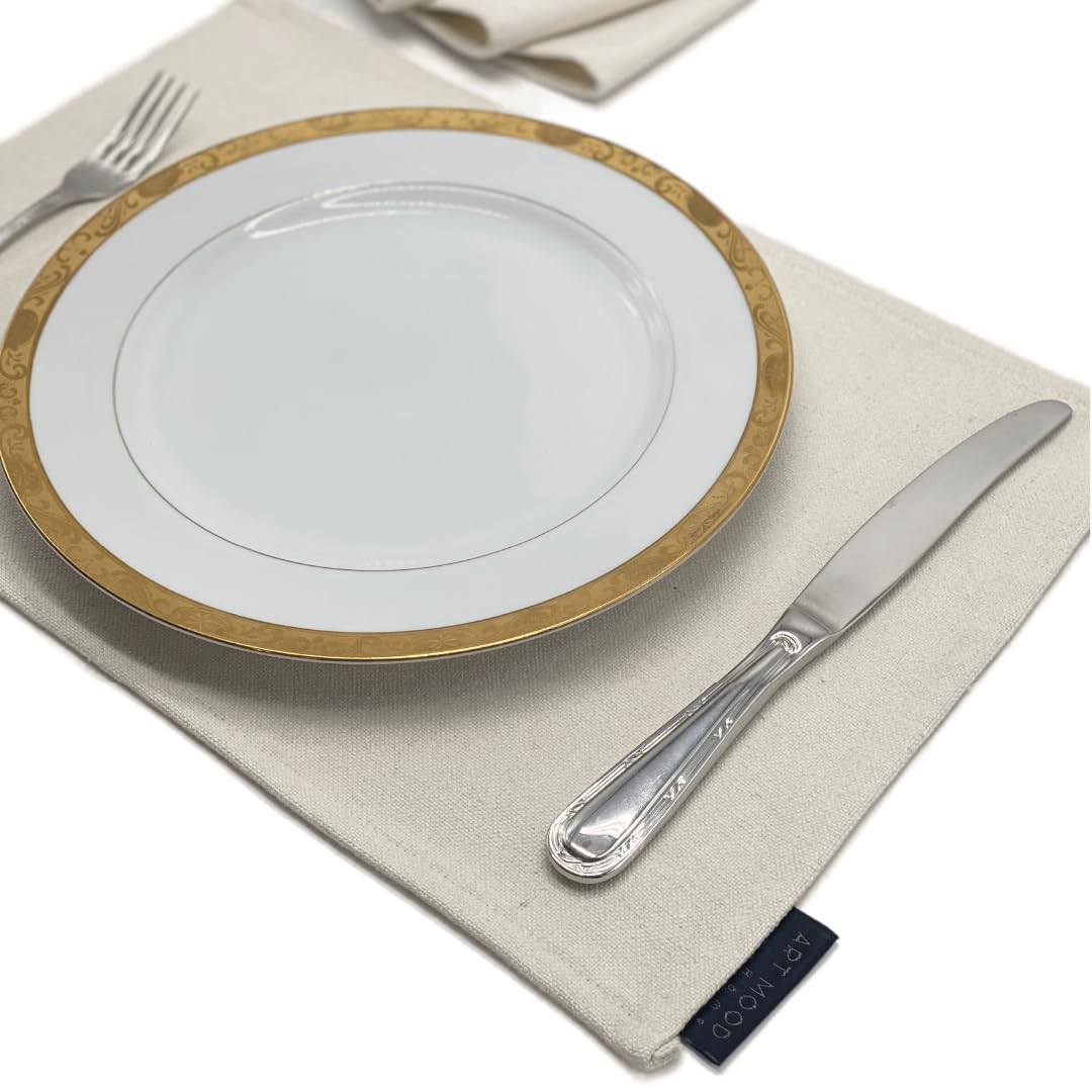 Cotton Placemats Set 6 Pieces of Placemats and Runner