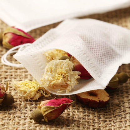 Home Clearance Sale Empty Non Woven Drawstring Tea Disposable Filter Bags - 200 Pieces