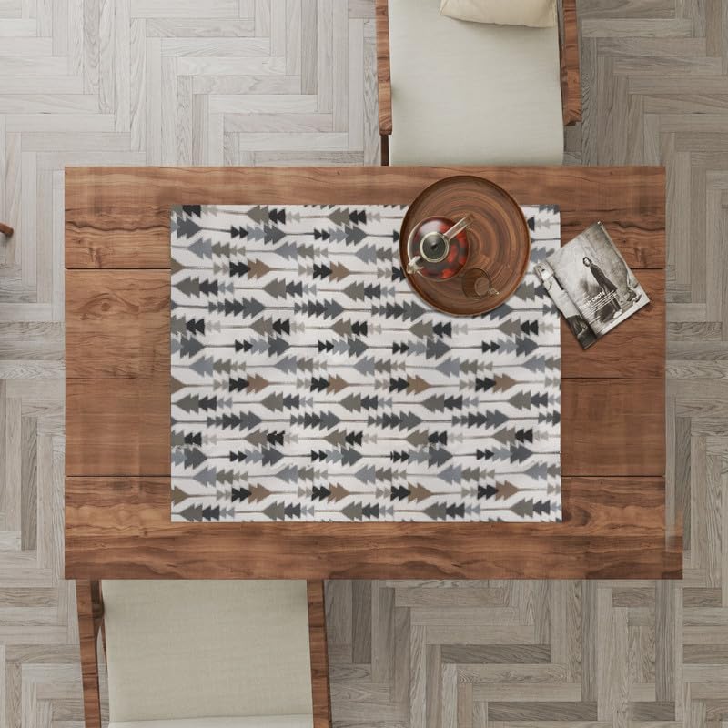 INTEX HOME Sofia Elegance Square Tablecloth – Luxurious Linen Velvet – Kitchen & Living Room Tables – For Ramadan & Events – Multiple Sizes Available – 1 Pc -130x130 cm - Multicolour