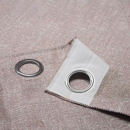 Natural Linen Curtains & Drapes with Steel Grommets, providing Semi-Sheer privacy and Light Filtering for Bedroom-Living Room. 2 Pieces