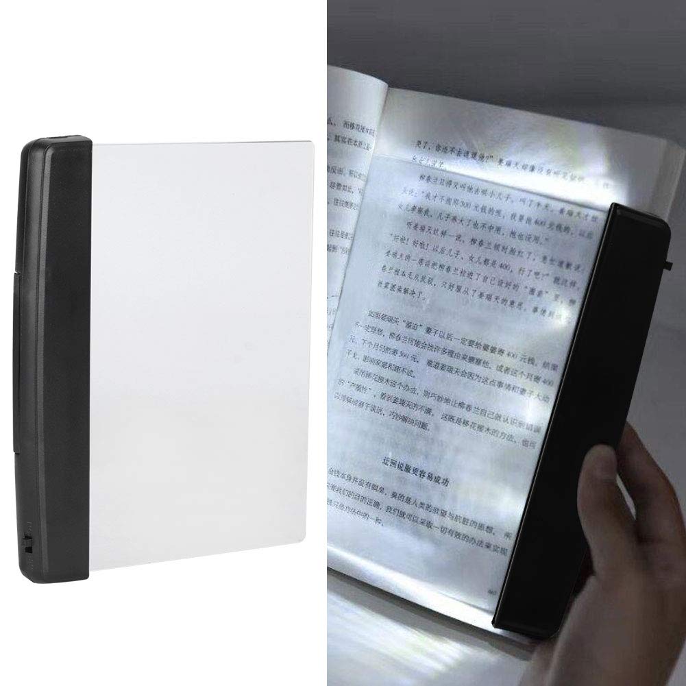 Jenngaoo Book Light, LED Flat Plate Book Light Eye Protection Portable Reading Night Lamp Study Light Bookmark Light for Reading in Bed