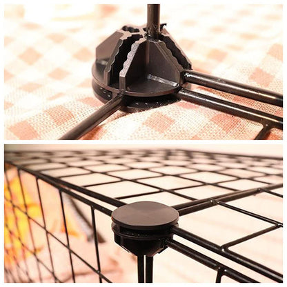 Mnixy 30 Pcs Wire Cubes Plastic Connectors Black Interlocking Connectors for Simple Wardrobe