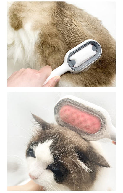 3-in-1 Pet Grooming Tool – Hair Removal, Massage Comb, Lint Remover for Cats & Dogs – Grooming Brush, Clothes Fuzz Shaver, Travel-Friendly Pet Hair Cleaner – Ideal for Home & Travel