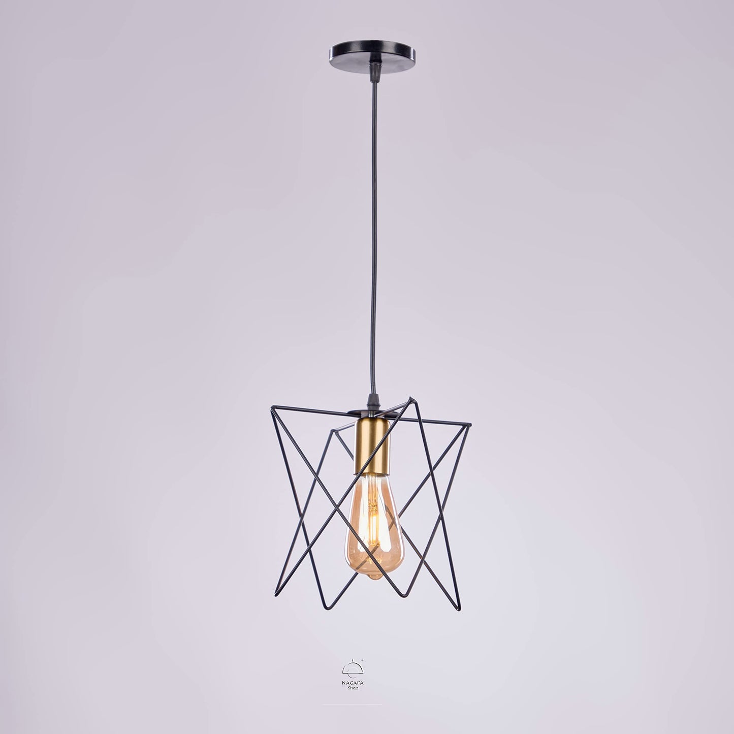 Nagafa Shop Chandelier black modern star roof pendant r1051
