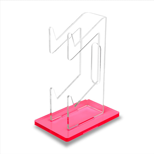 Universal Dual Controller Holder and Desk Organizer, Sturdy Gaming Stand, Stylish Headset and Gamepad Mount for a Tidy Gaming Setup (Pink)