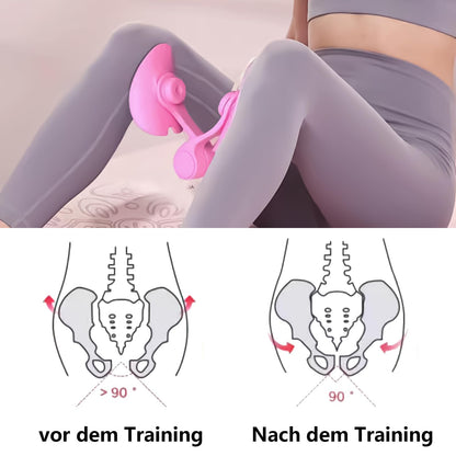 DYOUen Thigh Trainer, Pelvic Floor Muscle Trainer, Hip Trainer, Training Device for Female Buttocks, Leg Press, Leg Trainer, Thigh, Pelvic Floor Training (Pink)