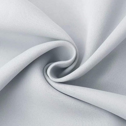 INtex CURTAINS HOUSE 100% Blackout Curtains - Double Layer Drapes for Full Darkness & Energy Saving Blocking Window Panels for Bedroom, Living Room & Office Grey 150W X 260L CM