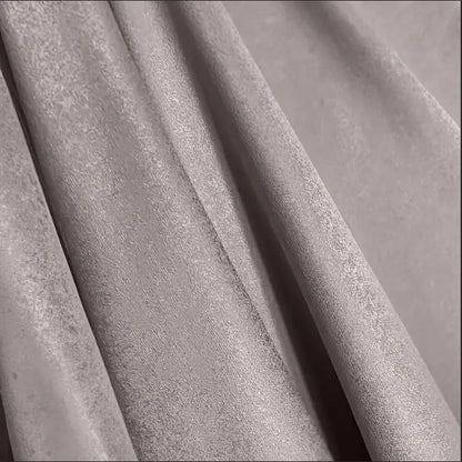 Faux Linen Textured Curtains Durable Fabric-Light Filtering Drapes for Living Rooms Reception and Bedroom - Steel Grommets - 2 Pieces