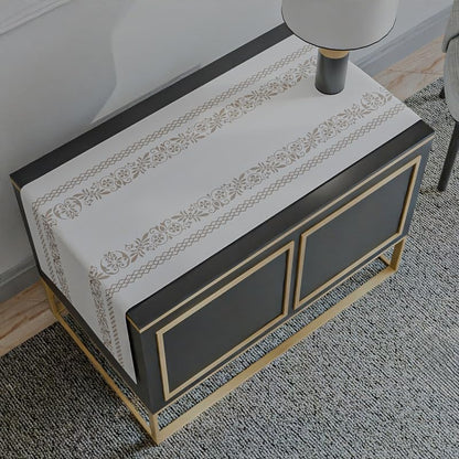 Terra Cotton-Like Table Runner, a Decorative Centerpiece in White & Beige, 35x140 cm, with a Subtle and Earthy Design for a Calm, Minimalist, or Modern Dining Table Decor