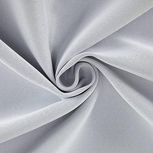 INtex CURTAINS HOUSE Blackout Curtains - Soft Peachy Texture Thermal Insulating Curtains-Silver Steel Grommets Blackout For Living Rooms And Bedrooms - Single Panel 135W X 230L CM Black