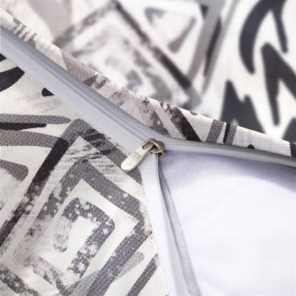 INtex CURTAINS HOUSE Printed Linen Velvet Cushion Covers, Throw Pillow Covers, Maria's Pattern Design, Decorative Pillow Covers, Set Of 2 Pieces Café x Brown 30W x 30L CM