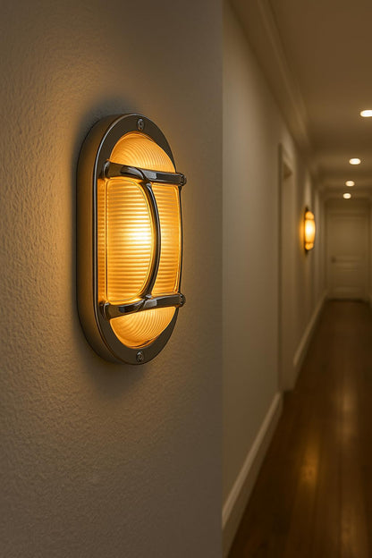 ابليك حائط مودرن أكريليك (كشاف حائط) – لون فضي – إضاءة قوي – تصميم ديكور مقاوم للكسر مناسب للممرات والواجهات ولااضاءه الخارجية