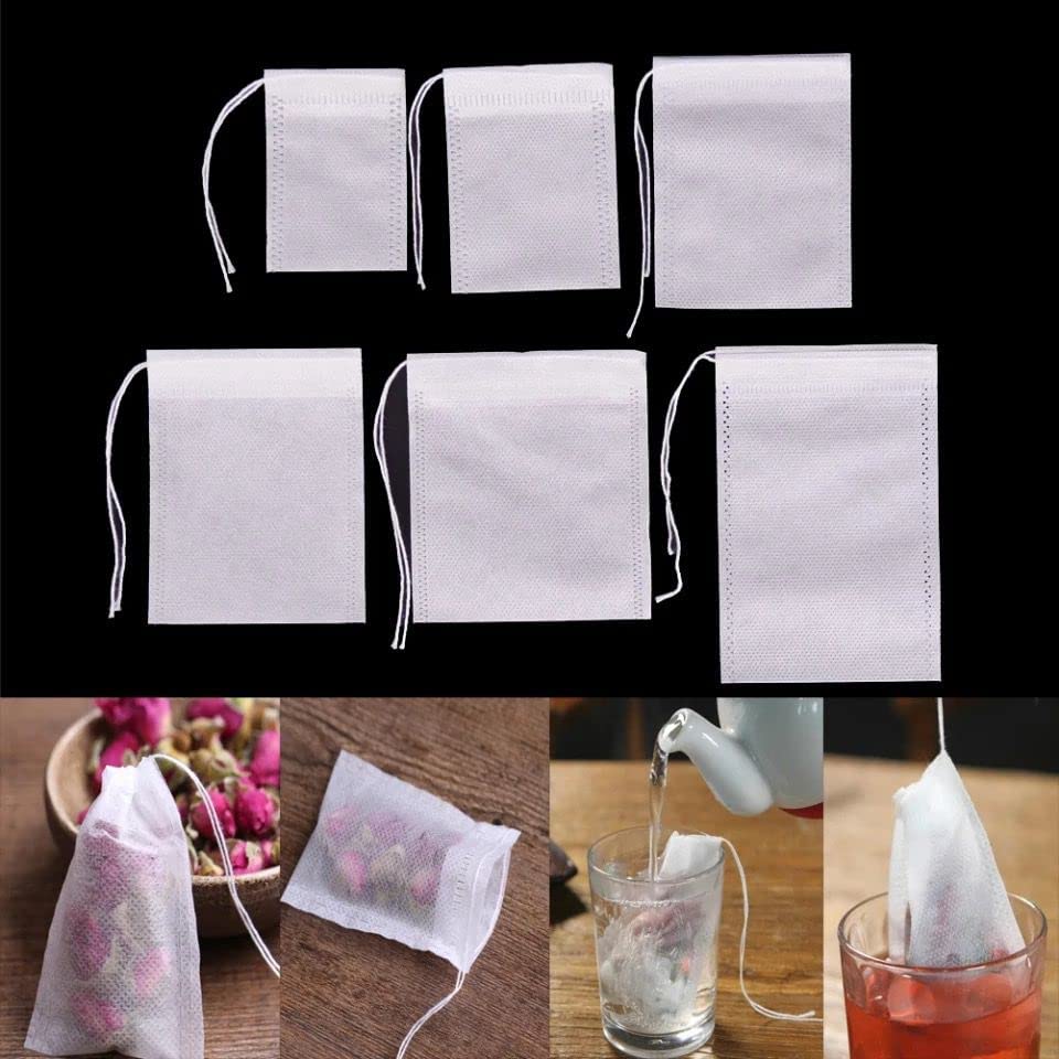 Reusable Empty Tea Bags (100 Pieces, 12 x 10cm)