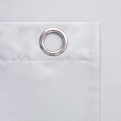 INtex CURTAINS HOUSE 100% Blackout Curtains - Double Layer Drapes for Full Darkness & Energy Saving Blocking Window Panels for Bedroom, Living Room & Office Grey 150W X 260L CM