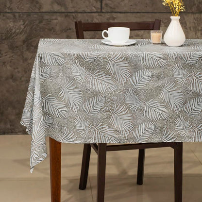 INtex HOME Analia Linen Tablecloth, Rectangular Dining Cover, Elegant and Durable, Soft Fabric, Easy-Care, Multi-Purpose for Home, Events, and Special Occasions, Set of 2 - Café - 130 x 130 CM