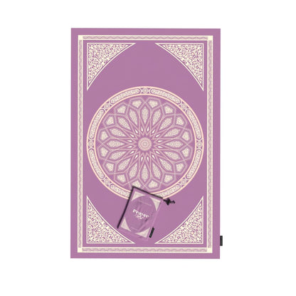 Al-Qubba Portable Prayer Mat, a Waterproof and Lightweight Travel Rug, Compact and Foldable to Pocket Size, Pastel Purple, a perfect Janamaz for Muslim Prayer (Salah) anywhere