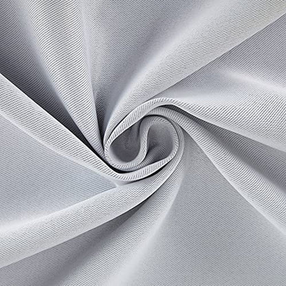 Silver Blackout Curtains - steel Grommets - thermal Insulated fabric – for room darkness – 1 panel