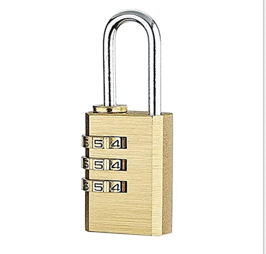 Mini 4 Digits Number Password Code Lock Combination Padlock Resettable for Travelling Bag Door