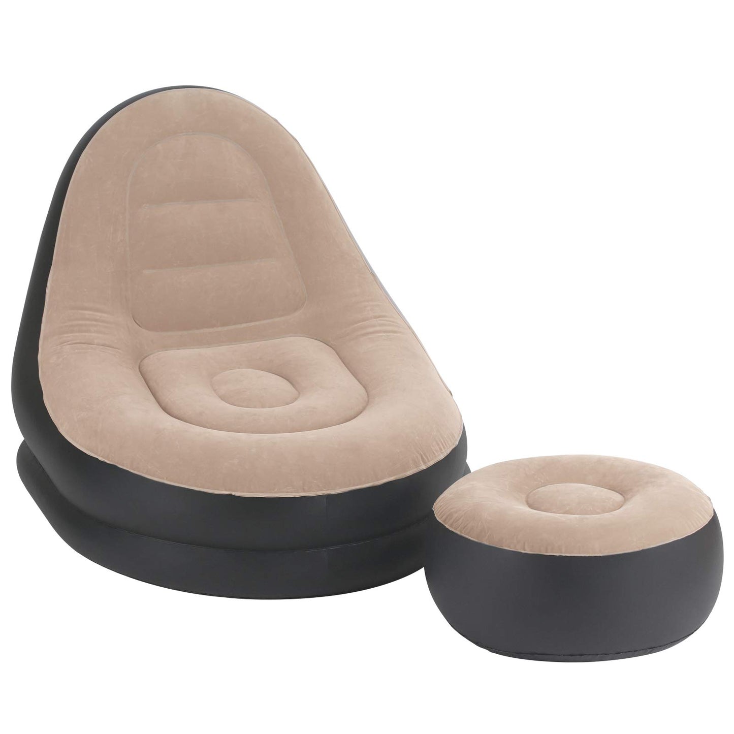 EchoSmile Inflatable Leisure Sofa, Family Inflatable Lazy Sofa, Folding Lounger Sofa with Inflatable Foot Cushion
