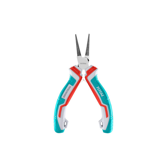 Total Tools - Mini Round Nose Pliers | 115 mm | Ideal for Jewellery | Compact and Versatile | Maximum Precision | Made in Chrome Vanadium | Bi-Material Handle