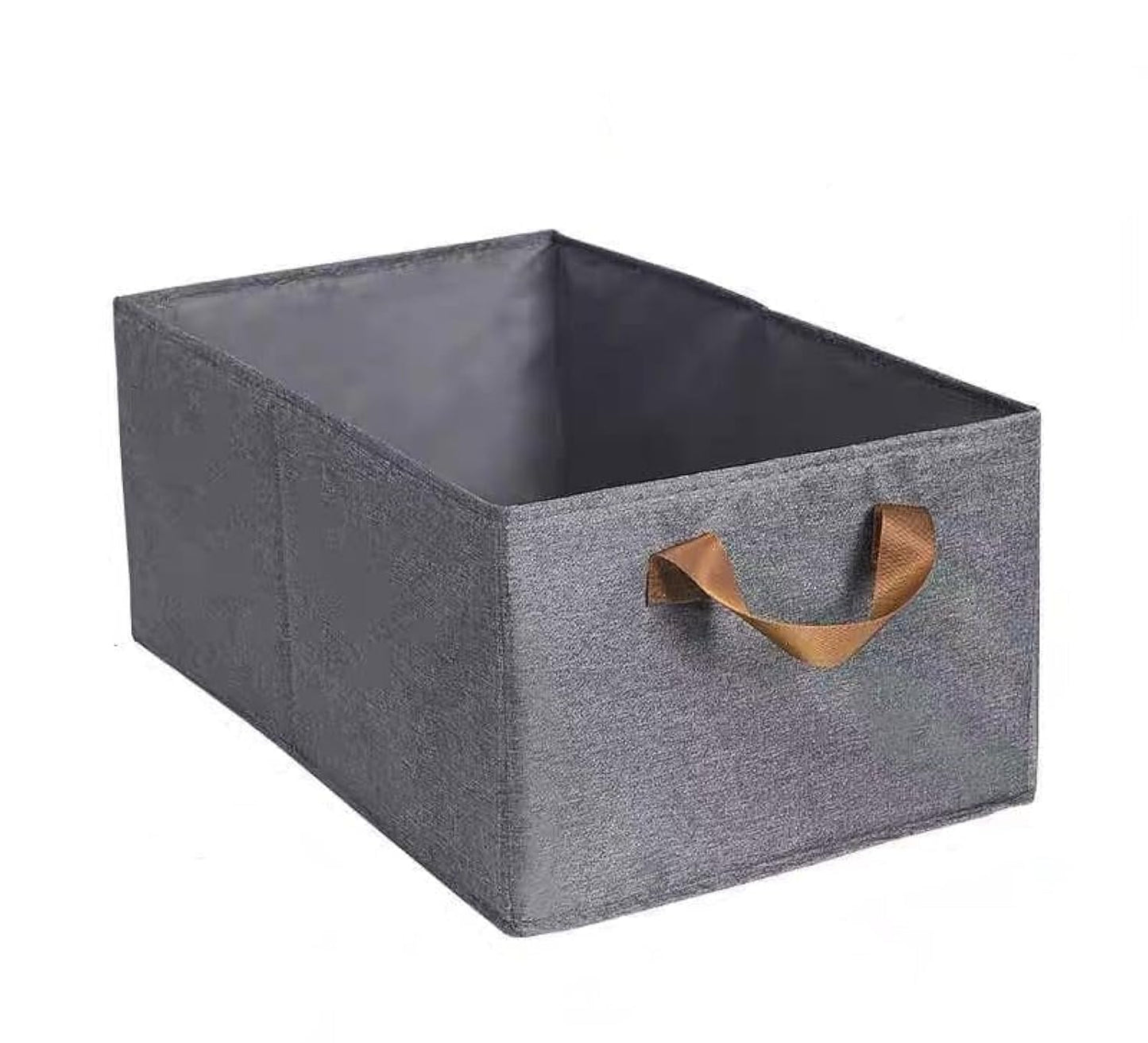 Clothes Storage Box, Positive Artifact Layer Basket, Divided Fabric, Foldable Large Capacity Storage Box - Grey