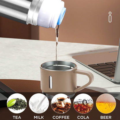 Coffee Thermos Stainless Steel Vacuum-Insulated Water Bottle, 500ml, Double-Wall Thermal Flask, Hot and Cold Beverage Container, Ideal for Travel and Office Use