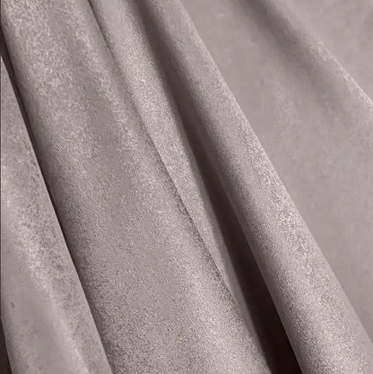 Faux Linen Textured Curtains Durable Fabric-Light Filtering Drapes forLiving Rooms Reception and Bedroom - Steel Grommets - Single Panel