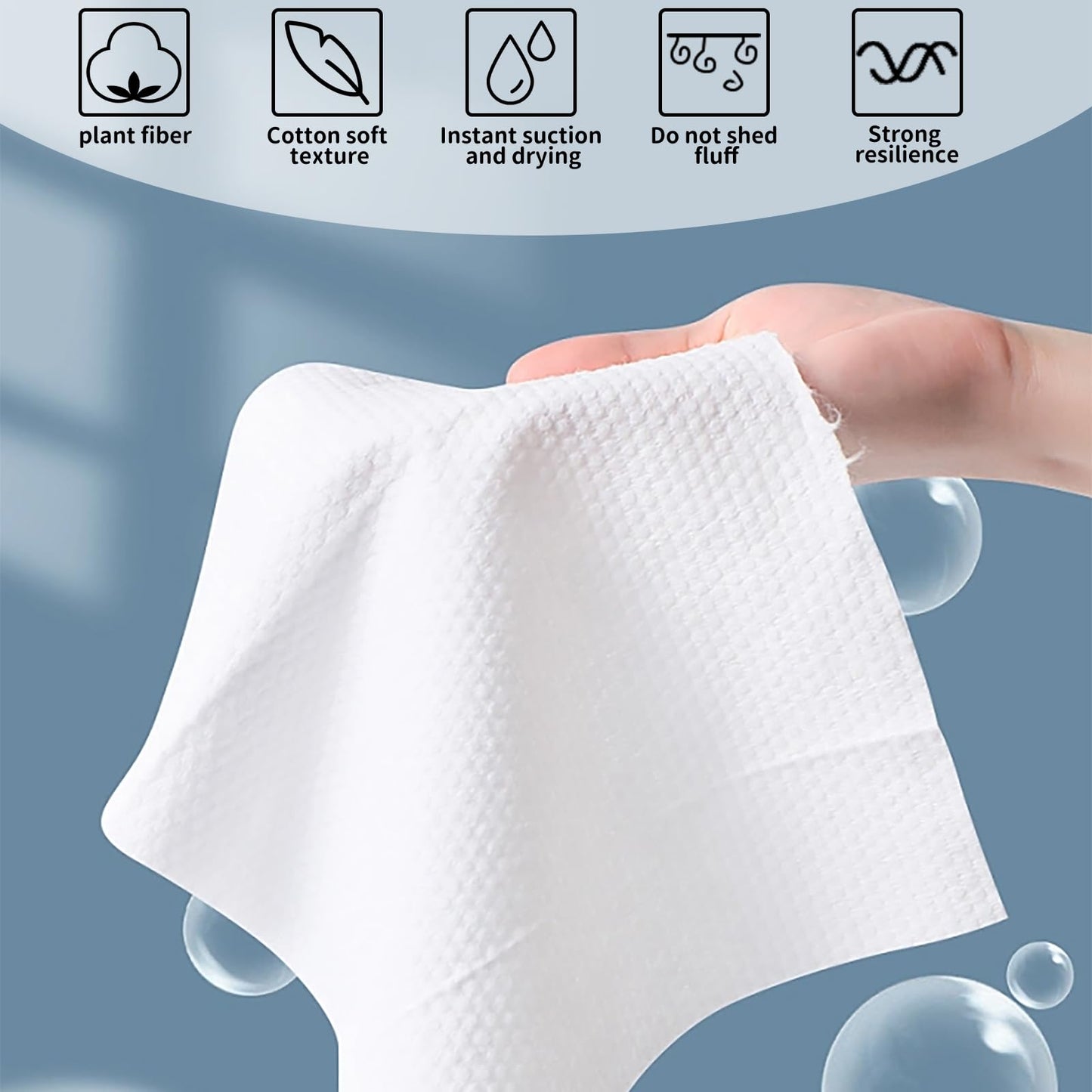 Feibety 100 Pcs Compressed Towels Disposable Cotton Tissue Mini Portable Compressed Coin Wipes Washcloth Reusable Magic Compressed Towel for Travel Camping Hiking Outdoor Sports Beauty Salon